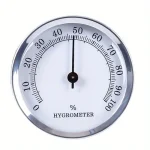 1 2 Hygrometer Round Analog Hygrometer for Cigar Humidor, Accurate Reliable Cigar for CASE (New)