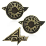 Steins Gate Pins Brooch OSHMKUFA 2010 OSHMKUFAHSA AMADEUS Labmem Badge Brooch for Women (New)