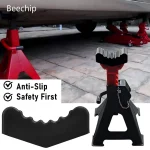 2 Car Slotted Lift Jack Stand Rubber Pad Floor Adapter Rail Grip Repair (New)