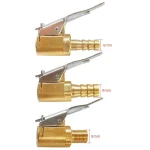 6mm 8mm Car Inflation Quick Coupler Tire Air Chuck Inflator Pump Valve Connector Clip on (New)