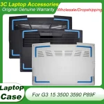 New For DELL G3 15 3500 3590 P89F 0HWPRT 0C6JN0 0JRPM2 Laptop Bottom Cover Case Lower Base Shell Blue White Case Replacement (New)