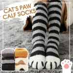 Cat Paw Winter Socks Cold Resistant Warm Plush Socks Over The Knee Socks (New)
