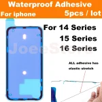 5 Waterproof Sticker for iPhone 14 15 16 Pro Max Plus Back Adhesive (New)