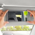 Car Sun Visor Mirror,Stainless Steel Sun Shading Cosmetic Mirror for Wife Girlfriend,Seatback Makeup Mirror (New)