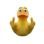 Duck hands with middle finger ornaments home garden resin craft design ornaments cute (New)
