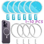 1/6/Strong Magnetic Wireless Charging Magnet Circle Ultra-thin Ring Sticker (New)