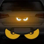 2 Set Reflective Car Stickers   Improve Your Vehicles Visibility and Safety with Devil (New)
