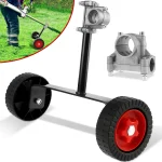 Lawn Mower Support Wheel Adjustable Weed Trimmer Auxiliary Wheels Garden Lawn Mower Cutter (New)
