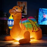 EID Ramadan Decoration Inflatable Camel Outdoor Garden Sculpture Decoration LED Light Eid (New)