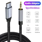 AUX Audio Cable USB C to 3.5mm Jack AUX Cord Car Speaker Headphone (New)