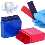 300 Sheets Dental Bite Paper Disposable Dentist Blue Red Double Sided Bite Strip Oral Teeth (New)
