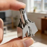Stainless Steel Manual Nose Hair Trimmer Washable Unisex Nasal Grooming Tool (New)