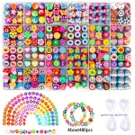 15 28Grids Polymer Clay Beads Set Letter Imitation Pearl Beads Kit Soft Pottery Beads (New)