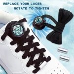 Automatic No Tie Shoelaces with Swivel Buckle for Casual Sneakers   Easy Slip On (New)