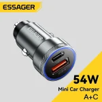 Essager 54W USB Car Charger 5A Fast Charing QC 3 (New)