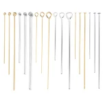 50 100 Gold Color Stainless Steel Heads Eye Flat Head Pin Ball Head Pins (New)