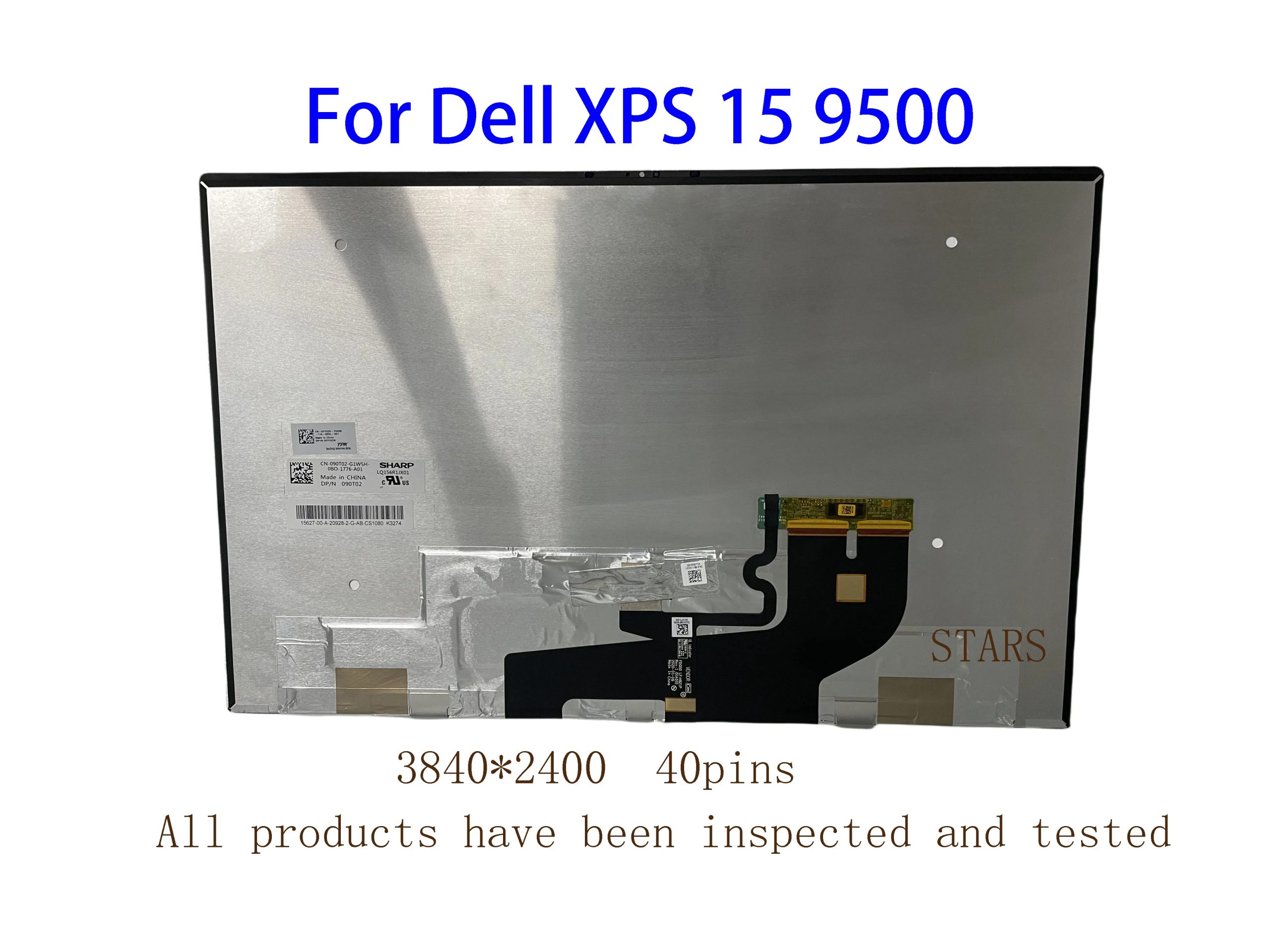 Sc8ee1606096542c88531ca8ba4a693ear 15.6Inch For Dell XPS 15 9500 9510 Precision 5550 5560 P91F P91F001 P91F002 P91F003 Screen LCD Touch Display Replacement Assembl (New) - Image 1