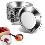 6 12 5cm Stainless Steel Painting Color Bowls Oil Paint Trays Paint Color Mixing (New)