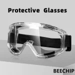 Anti Fog Safety Glasses Anti splash Dust Sand Goggles Riding Skiing Sports Glasses Clear (New)