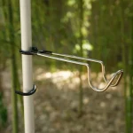 Portable Stainless Steel Light Stand Hook Outdoor Tent Pole Hanger Fishing & Camping (New)