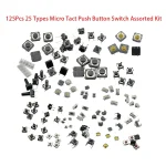 125 25 Types Assorted Micro Switch Push Button Tact Touch Switches SMD DIP (New)