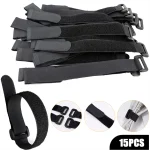 1Self-adhesion Cable Reverse Buckle Straps Nylon Cable Ties Fastener (New)