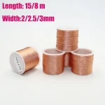 Length 15 8M 2.0 2.5 3.0mm Desoldering Braid Mesh Solder Wick Tin Remover Copper Wire for (New)