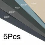 5 Sandpaper 2000 2500 3000 5000 7000 Mixed Grits Sand Paper Water Dry Sanding (New)