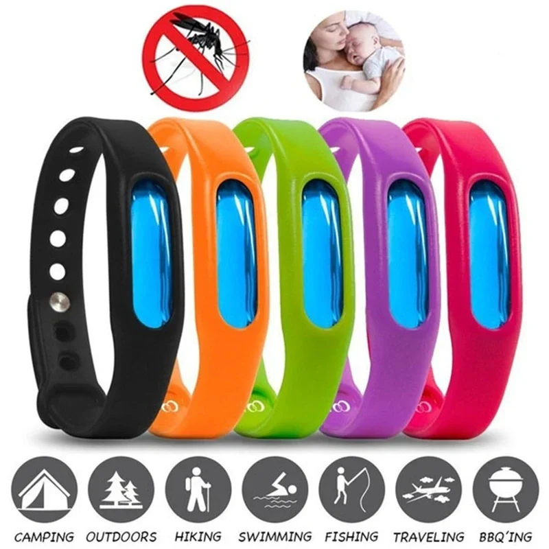 Scb8142e9d63b4b05a28c7f0e5fabe1c5X 1 10 Anti Mosquito Pest Insect Bugs Anti Mosquito Waterproof Wristband Repeller Wrist Band (New) - Image 1