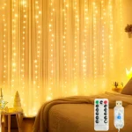 USB Christmas LED Curtain Lights, Indoor Fairy Curtain Lights, Suitable for Bedroom, Background (New)
