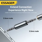 Essager Audio Adapter 3.5mm Jack Male to Male Audio Cable (New)