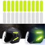 Helmet Warning Reflective Stickers Night Safety Driving Accessories Fluorescent Decorative Stickers Bicycle Motorcycle (New)