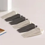 2 Rubber Wedge Door Stop Convenient Mouse Design Door Stop Stopper Holder Guard (New)