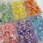 50G  100G Radomly Mixing Style Spring Color Acrylic Beads For Bracelet Jewelry Making (New)