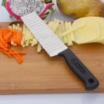 French Stainless Steel Wave Knife Professional Potato Cutter Corrugated Knife Potato Ripple Knife (New)