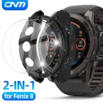 Tempered Glass Silicone Case Garmin Fenix 8 51mm (New)