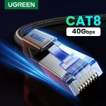 UGREEN CAT 8 Ethernet Cable High Speed Braided 40Gbps 2000MHz Network Lan Cord (New)