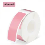 160 Roll Portable Waterproof Label Stickerï¼Œ12*40mmSelf adhesive Colorful Label Stickers Printable Thermal Paper Suitable for (New)