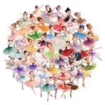 50 Beautiful Ballet Graffiti Decorative Stickers Luggage Notebook Phone Case Speaker Waterproof Stickers (New)