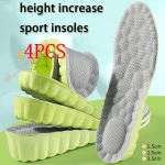 2Pair Shock Absorbing Shoe Sole Soft Comfortable Sports Insole Height Increase (New)