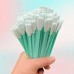 precision cleaning swabs with non fluffy fiber tips, plastic handles, for printers, optics, cameras, (New)