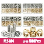 Brass Heat Insert Nut and Hexagon Hex Socket Cap Head Screw M2 M2.5 (New)
