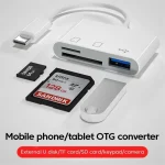 3 in 1 Type C Adapter for MacBook TF SD Memory Card Reader OTG USB C (New)