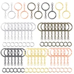 15 30 50 Pieces Flat Key Ring Chain and Jump Ring Bulk Kit Accessories Key (New)