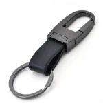 Minimalist Leather Keychain for Men   Sleek Business Car Keys Holder with Premium (New)