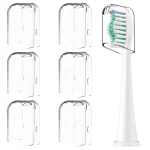 6  Reusable Toothbrush Head Covers Compatible with Philips Sonicare Electric Toothbrush Heads (New)