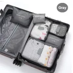 6  Travel Clothes Storage Bags Set Portable Luggage Organizer Packing Cubes for (New)