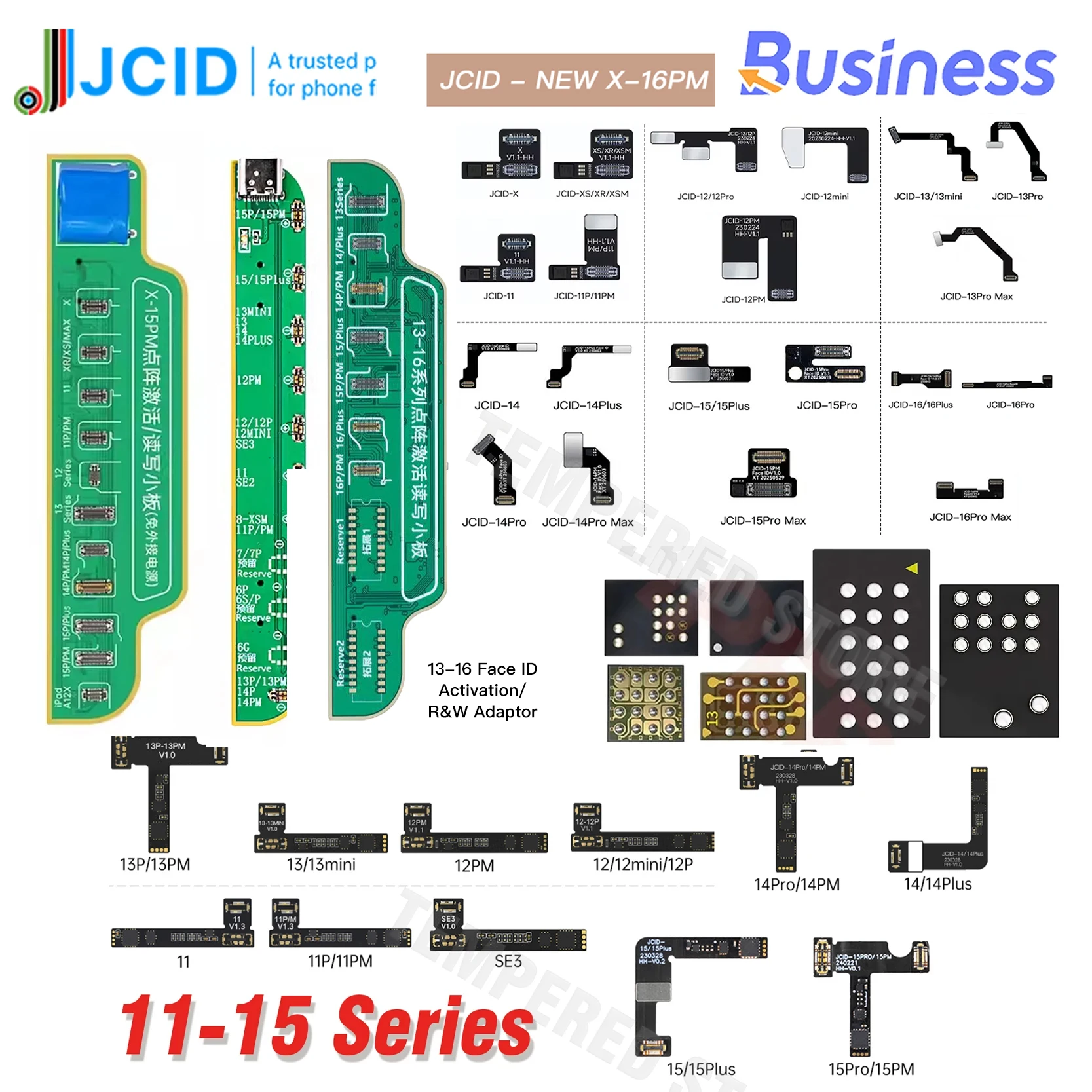 Sd0cd9c930e6144b4b3beb6ea2aff0379m JCID JC Tag Face ID Battery Flex Cable IPhone (New) - Image 1