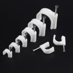 100 Cable Clips 4 6 8 10 12 14 16 20mm Cable Wire Clips Nail In Cable Clips Cable Tacks (New)