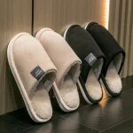 Trend Winter Couple Indoor Non slip For Men Women Flip Flops Warm Slippers (New)